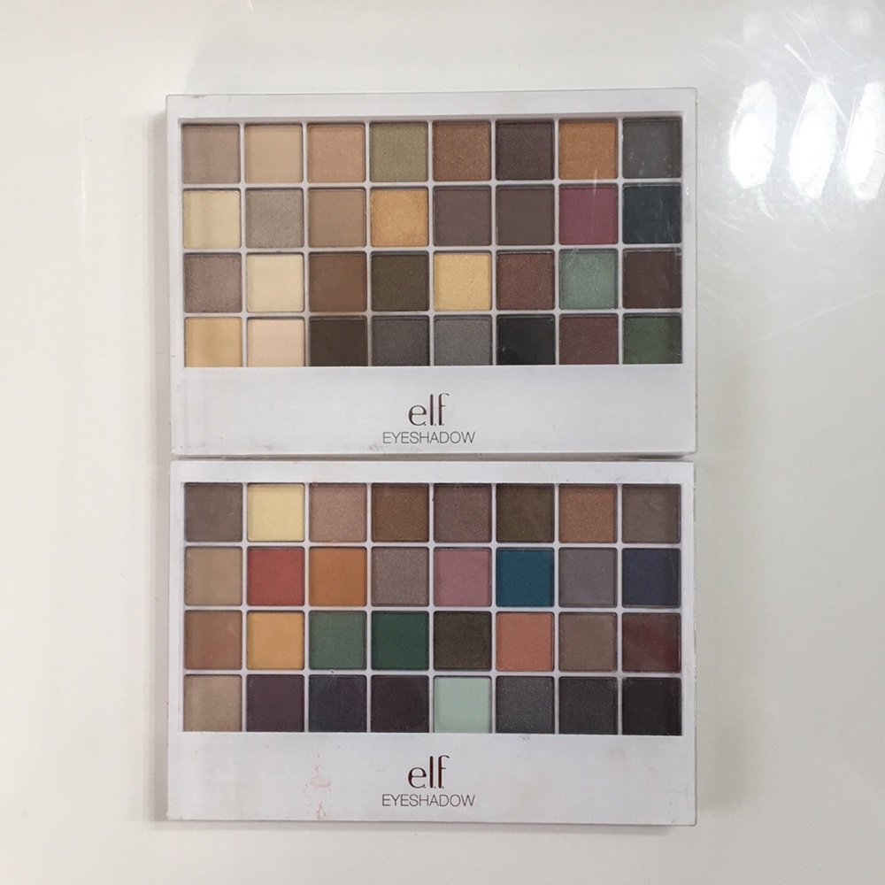 Two (2) 32 Shade ELF Eyeshadow Palettes